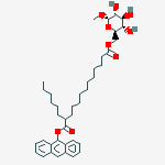 methyl alpha-D-6-(12-(9-anthroyl)stearoyl)glucoside molecular structure