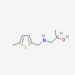 1-[(5-METHYL-THIOPHEN-2-YLMETHYL)-AMINO]-PROPAN-2-OL molecular structure