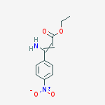 3-Amino-3-(4-nitrophenyl)-2-propenoic acid ethyl ester molecular structure