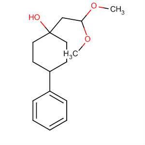 Cyclohexanol, 1-(2,2-dimethoxyethyl)-4-phenyl- molecular structure