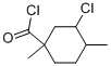 Cyclohexanecarbonylchloride, 3-chloro-1,4-dimethyl- molecular structure