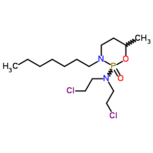 N,N-bis(2-chloroethyl)-3-heptyl-6-methyl-1,3,2-oxazaphosphinan-2-amine 2-oxide