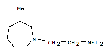 1H-Azepine-1-ethanamine,N,N-diethylhexahydro-3-methyl- molecular structure