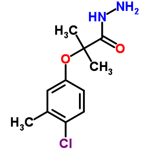 2-(4-chloro-3-methylphenoxy)-2-methylpropanehydrazide molecular structure
