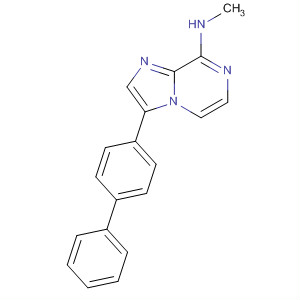 Imidazo[1,2-a]pyrazin-8-amine, 3-[1,1'-biphenyl]-4-yl-N-methyl- molecular structure