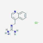 (E)-amino[(quinolin-4-ylmethyl)imino]methanaminium chloride molecular structure