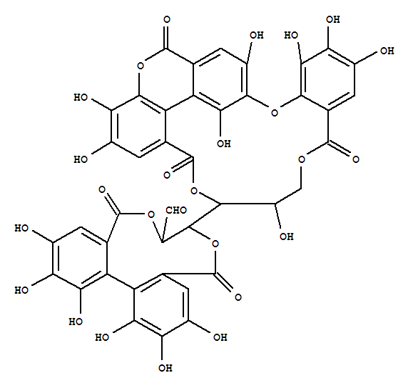 (7aR,9aR,21aS,21bR)-1,2,3,9,13,14,15,16,17,18,25,26,30,33-tetradecahydroxy-7,7a,9,9a,21a,21b-hexahydro-5H,23H-29,31-(ethanediylidene)chromeno[4,5-de]dibenzo[6',7':8',9'][1,4]dioxecino[2',3':4,5]pyrano[3,2-i][1,8,12]benzotrioxacyclopentadecine-5,11,20,23,2
