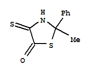 5-Thiazolidinone,2-methyl-2-phenyl-4-thioxo- molecular structure