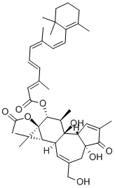 PHORBOL 12-RETINOATE 13-ACETATE, 4BETA molecular structure