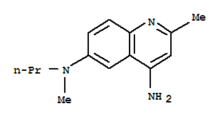4,6-Quinolinediamine,N6,2-dimethyl-N6-propyl- molecular structure