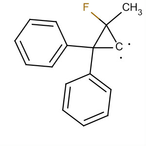 Benzene, 1,1'-(2-fluoro-2-methylcyclopropylidene)bis- molecular structure
