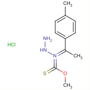 Hydrazinecarboximidothioic acid, [1-(4-methylphenyl)ethylidene]-,methyl ester, monohydrochloride molecular structure