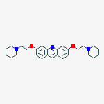 3,6-bis[2-(piperidin-1-yl)ethoxy]acridine molecular structure