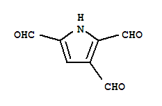1H-Pyrrole-2,3,5-tricarboxaldehyde molecular structure