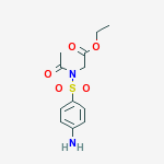 N-Acetyl-N-((4-aminophenyl)sulfonyl)glycine ethyl ester molecular structure