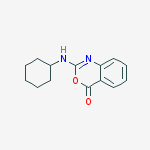4H-3,1-benzoxazin-4-one, 2-(cyclohexylamino)-