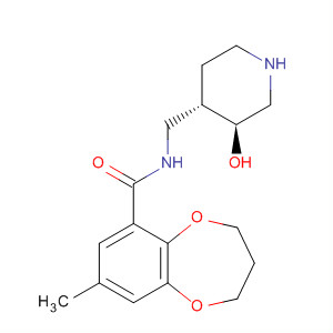 2H-1,5-Benzodioxepin-6-carboxamide,3,4-dihydro-N-[[(3S,4S)-3-hydroxy-4-piperidinyl]methyl]-8-methyl- molecular structure