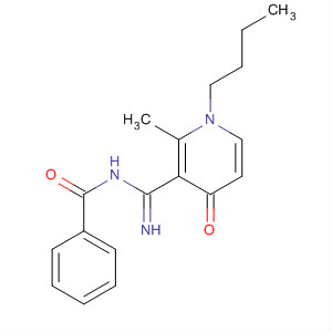 Benzamide,N-[(1-butyl-1,4-dihydro-2-methyl-4-oxo-3-pyridinyl)iminomethyl]- molecular structure