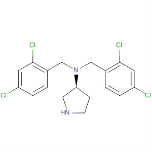 3-Pyrrolidinamine, N,N-bis[(2,4-dichlorophenyl)methyl]-, (3S)- molecular structure