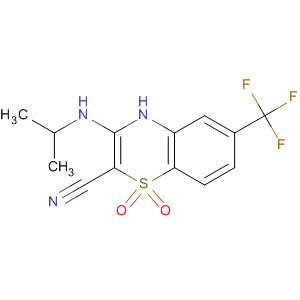 4H-1,4-Benzothiazine-2-carbonitrile,3-[(1-methylethyl)amino]-6-(trifluoromethyl)-, 1,1-dioxide