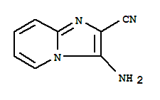 Imidazo[1,2-a]pyridine-2-carbonitrile,  3-amino- molecular structure