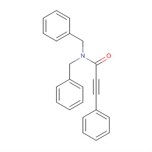 2-Propynamide, 3-phenyl-N,N-bis(phenylmethyl)- molecular structure