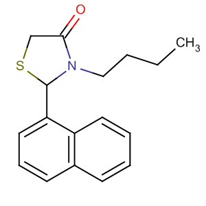 4-Thiazolidinone, 3-butyl-2-(1-naphthalenyl)- molecular structure