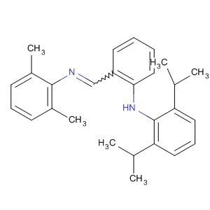 Benzenamine,N-[2,6-bis(1-methylethyl)phenyl]-2-[[(2,6-dimethylphenyl)imino]methyl]- molecular structure