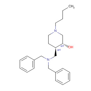 3-Piperidinol, 4-[[bis(phenylmethyl)amino]methyl]-1-butyl-, (3R,4R)-rel-