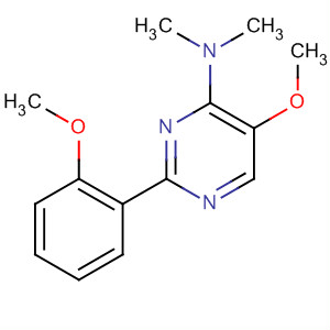 4-Pyrimidinamine, 5-methoxy-2-(2-methoxyphenyl)-N,N-dimethyl- molecular structure
