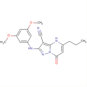 Pyrazolo[1,5-a]pyrimidine-3-carbonitrile,2-[(3,5-dimethoxyphenyl)amino]-4,7-dihydro-7-oxo-5-propyl- molecular structure