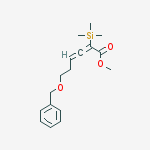 2,3-Hexadienoic acid, 6-(phenylmethoxy)-2-(trimethylsilyl)-, methyl ester molecular structure
