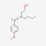 1-Heptanol, 3-[(4-methoxyphenyl)ethenylidene]- molecular structure