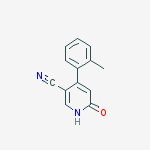3-Pyridinecarbonitrile, 1,6-dihydro-4-(2-methylphenyl)-6-oxo- molecular structure