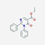 ethyl 6-oxo-1,2-diphenyl-1,6-dihydropyrimidine-5-carboxylate molecular structure