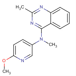 4-Quinazolinamine, N-(6-methoxy-3-pyridinyl)-N,2-dimethyl- molecular structure