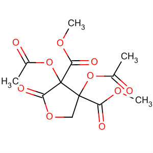 3,4-Furandicarboxylic acid, 3,4-bis(acetyloxy)tetrahydro-2-oxo-,dimethyl ester, (3R,4S)- molecular structure