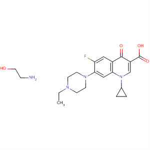 3-Quinolinecarboxylic acid,1-cyclopropyl-7-(4-ethyl-1-piperazinyl)-6-fluoro-1,4-dihydro-4-oxo-,compd. with 2-aminoethanol (1:1)