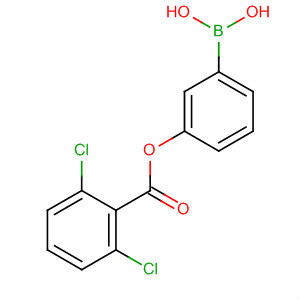 Benzoic acid, 2,6-dichloro-, 3-boronophenyl ester molecular structure