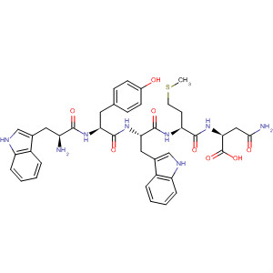 L-Asparagine, L-tryptophyl-L-tyrosyl-L-tryptophyl-L-methionyl- molecular structure