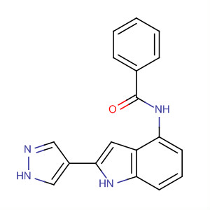 Benzamide, N-[2-(1H-pyrazol-4-yl)-1H-indol-4-yl]- molecular structure