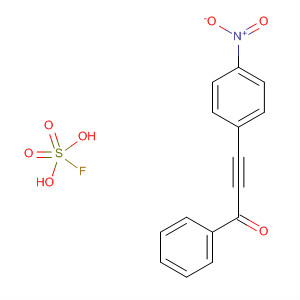 Fluorosulfuric acid, compd. with3-(4-nitrophenyl)-1-phenyl-2-propyn-1-one (1:1)