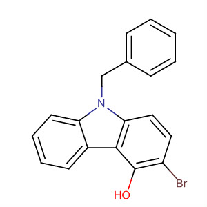 9H-Carbazol-4-ol, 3-bromo-9-(phenylmethyl)- molecular structure