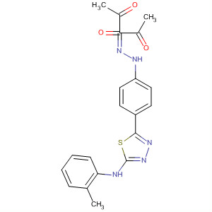 2,3,4-Pentanetrione,3-[[4-[5-[(2-methylphenyl)amino]-1,3,4-thiadiazol-2-yl]phenyl]hydrazone] molecular structure