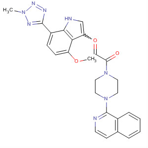 Piperazine,1-(1-isoquinolinyl)-4-[[4-methoxy-7-(2-methyl-2H-tetrazol-5-yl)-1H-indol-3-yl]oxoacetyl]-