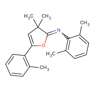 Benzenamine,N-[3,3-dimethyl-5-(2-methylphenyl)-2(3H)-furanylidene]-2,6-dimethyl- molecular structure