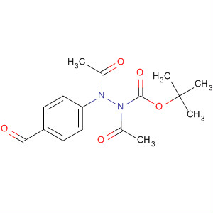Hydrazinecarboxylic acid, 1,2-diacetyl-2-(4-formylphenyl)-,1,1-dimethylethyl ester