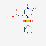 2-(5-oxo-1-tosylpiperazin-2-yl)acetic acid