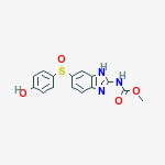 methyl {6-[(4-hydroxyphenyl)sulfinyl]-1H-benzimidazol-2-yl}carbamate