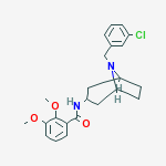 N-[8-(3-chlorobenzyl)-8-azabicyclo[3.2.1]oct-3-yl]-2,3-dimethoxybenzamide molecular structure
